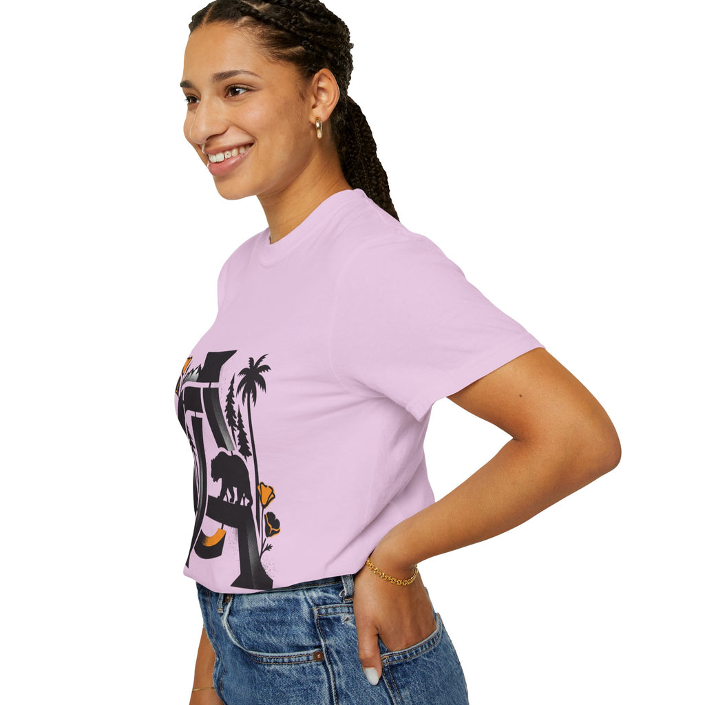OurStateTees - California Bear Monogram T-Shirt — Floral Palms Graphic Tee