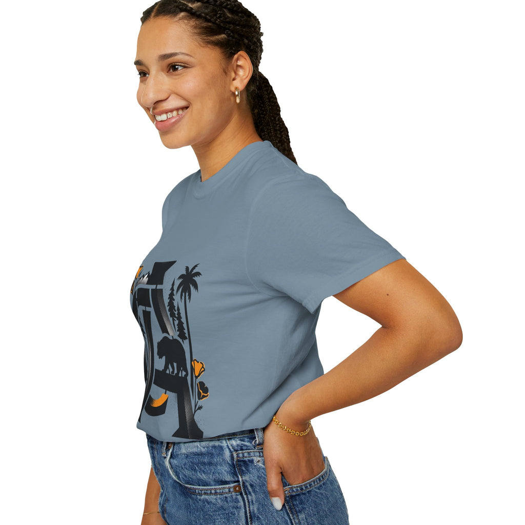 OurStateTees - California Bear Monogram T-Shirt — Floral Palms Graphic Tee