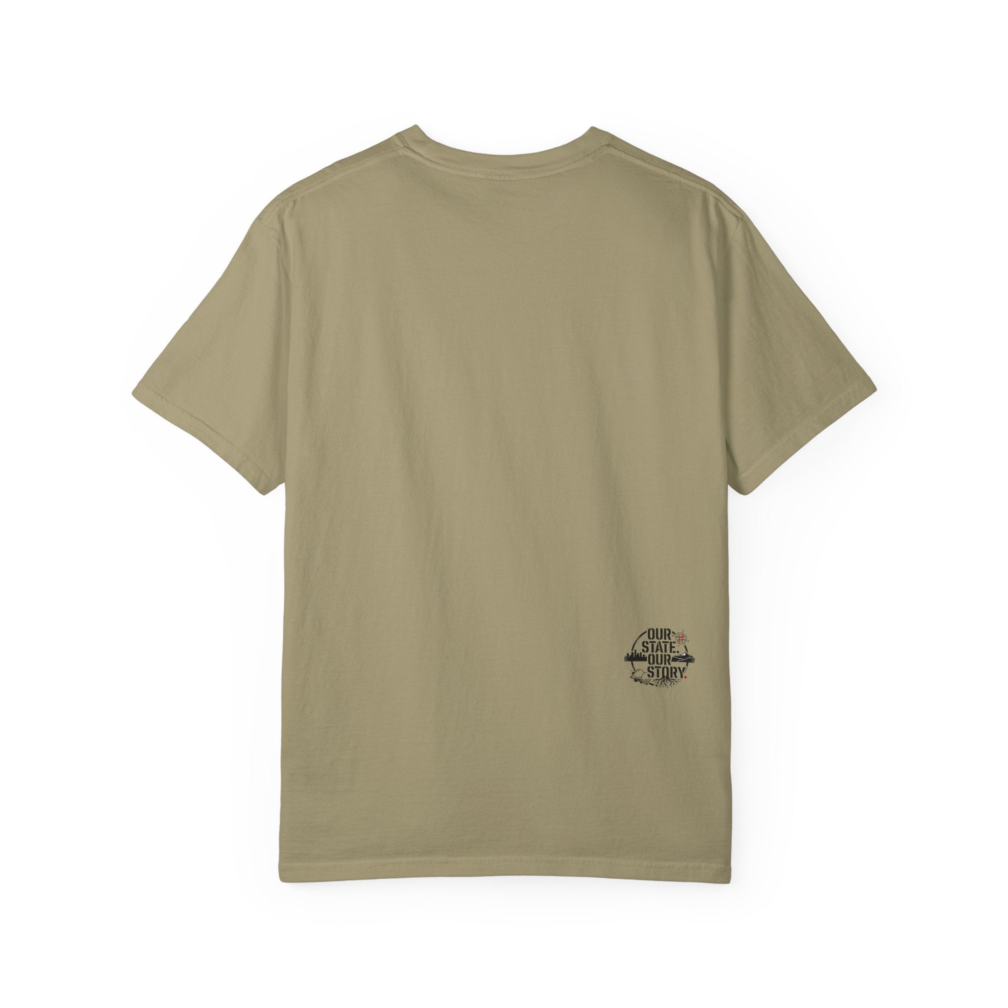 OurStateTees - Arkansas AR Mountain Logo T-Shirt — Nature Bird & Wildflower Graphic