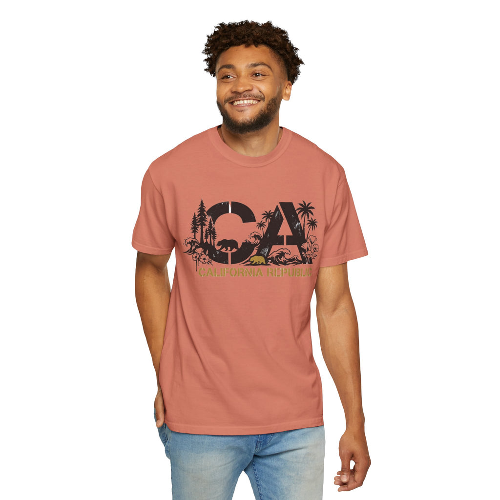 OurStateTees - California Republic CA Graphic T-Shirt — Beach & Nature State Pride Tee