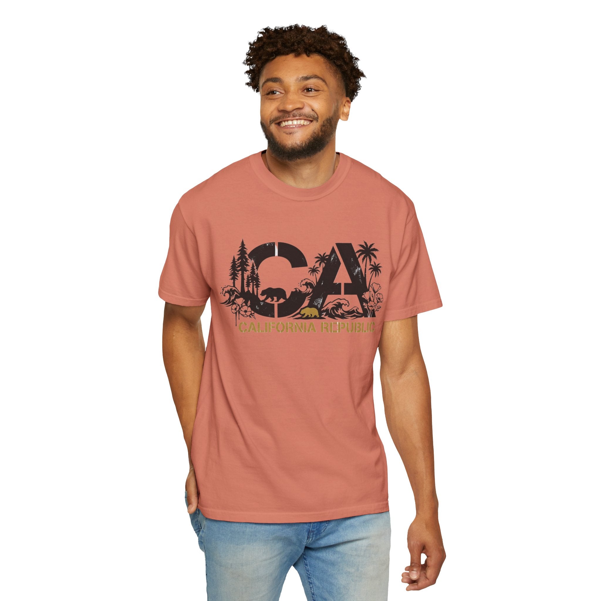 OurStateTees - California Republic CA Graphic T-Shirt — Beach & Nature State Pride Tee