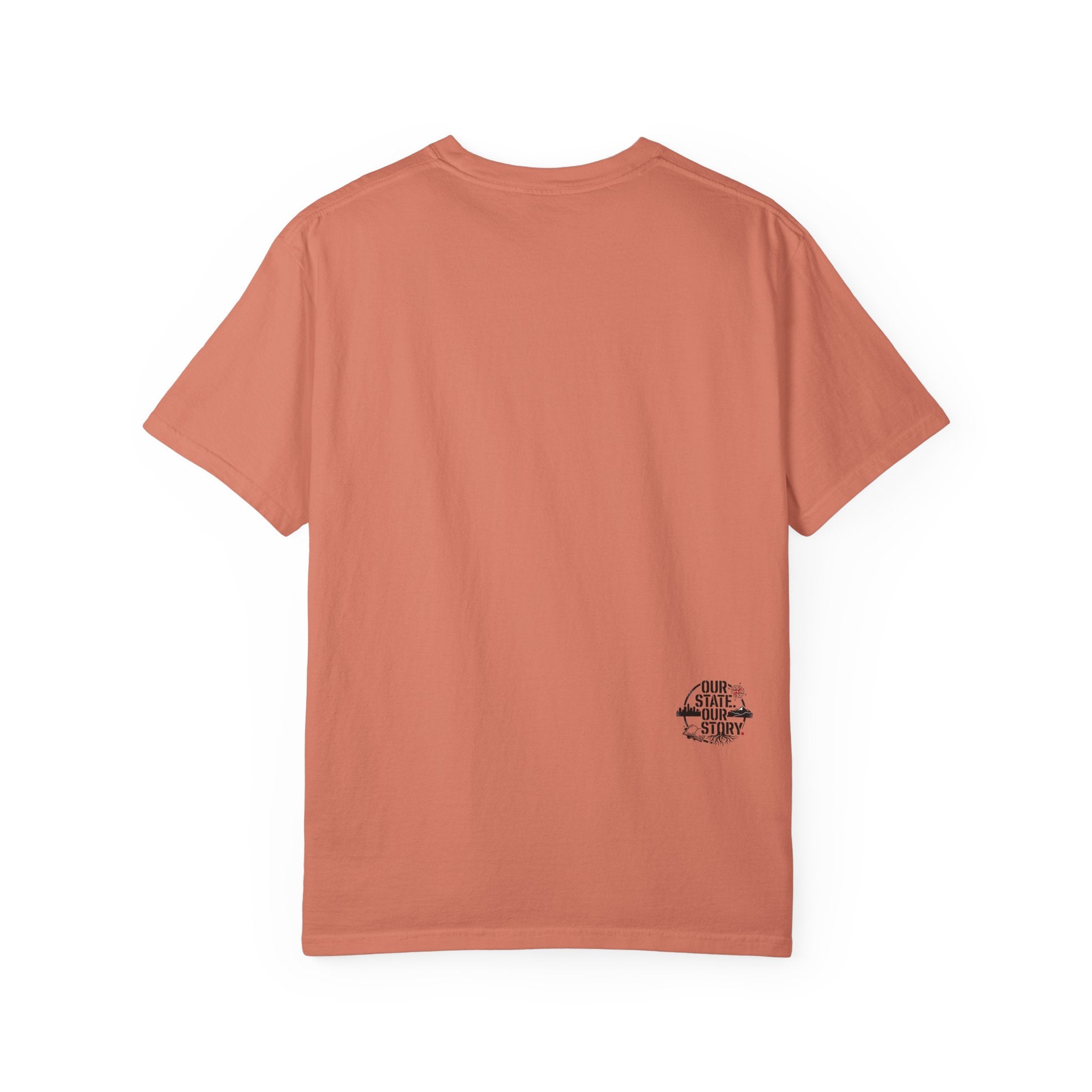 OurStateTees - Arkansas AR Mountain Logo T-Shirt — Nature Bird & Wildflower Graphic
