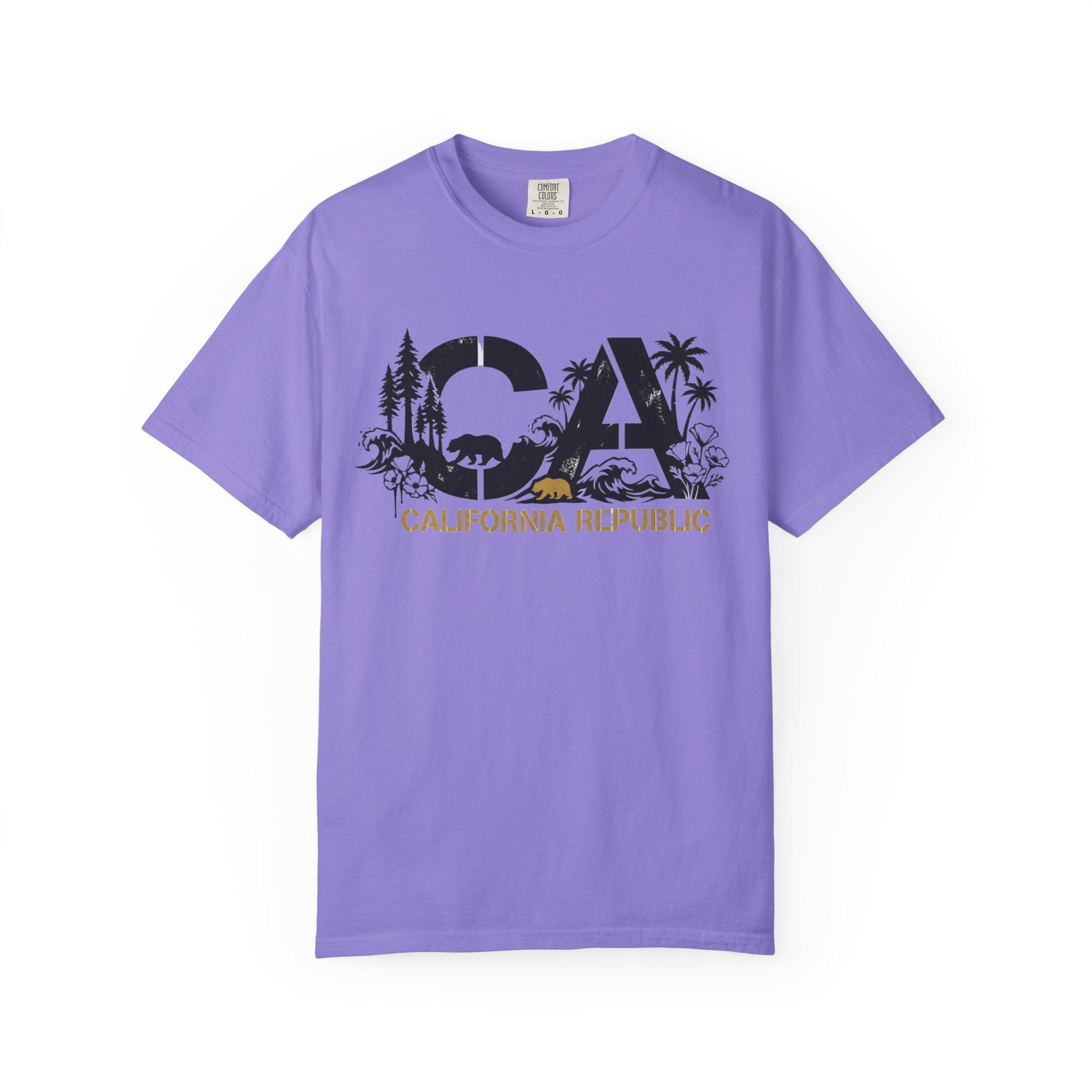 OurStateTees - California Republic CA Graphic T-Shirt — Beach & Nature State Pride Tee