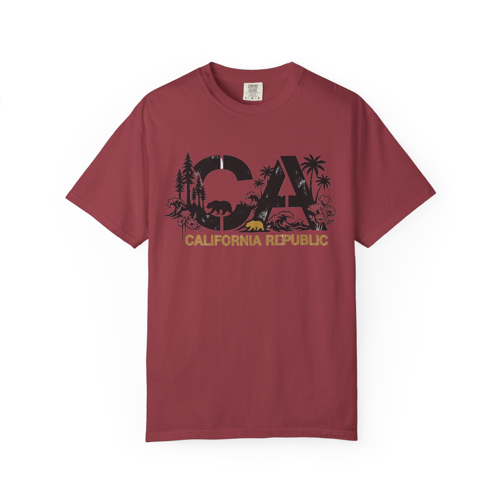 OurStateTees - California Republic CA Graphic T-Shirt — Beach & Nature State Pride Tee