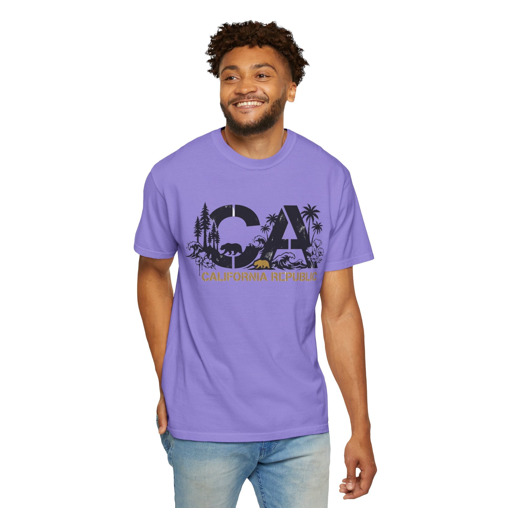 OurStateTees - California Republic CA Graphic T-Shirt — Beach & Nature State Pride Tee