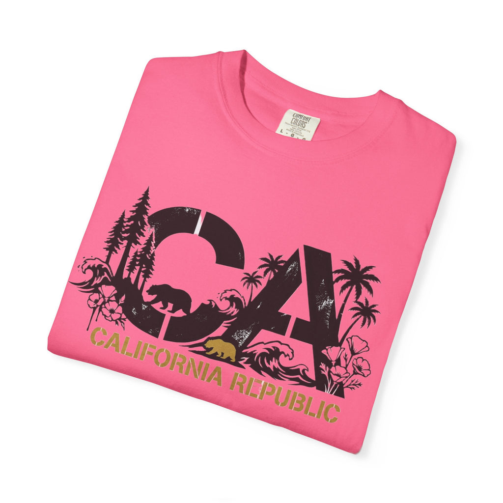 OurStateTees - California Republic CA Graphic T-Shirt — Beach & Nature State Pride Tee
