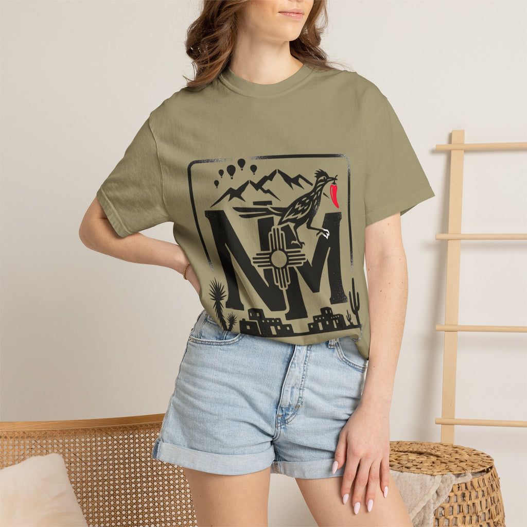 OurStateTees - New Mexico Desert T-Shirt — NM Zia Sun Roadrunner Graphic Tee