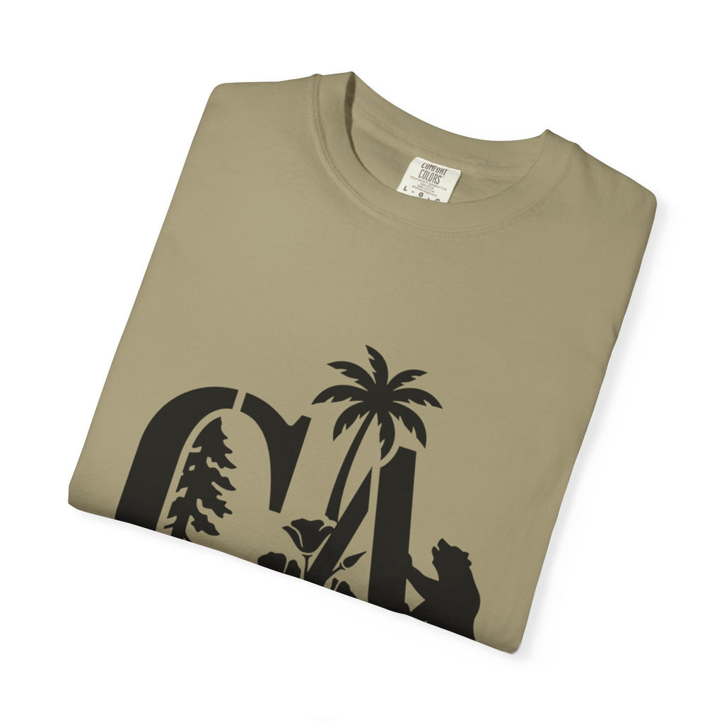 OurStateTees - California Surf Bear T-Shirt — CA Palm Tree Wave Graphic Tee