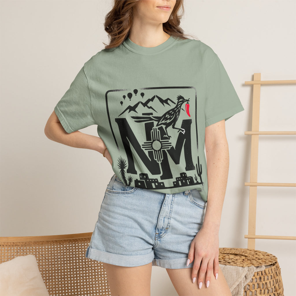 OurStateTees - New Mexico Desert T-Shirt — NM Zia Sun Roadrunner Graphic Tee