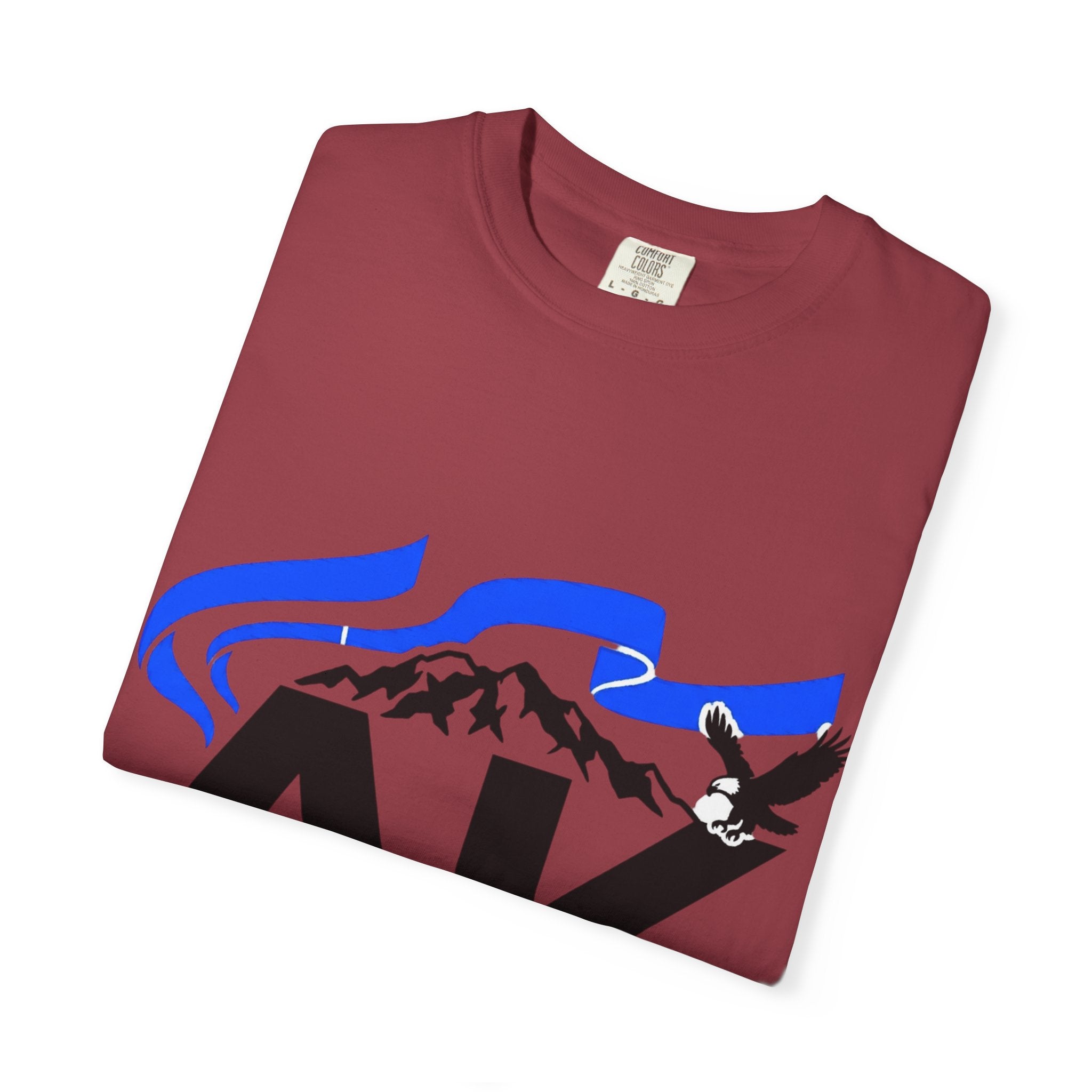 OurStateTees - Alaska AK Wilderness T-Shirt — Moose, Mountains & Bald Eagle Graphic