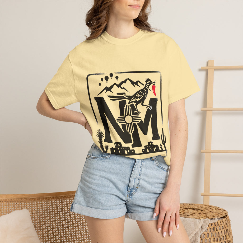OurStateTees - New Mexico Desert T-Shirt — NM Zia Sun Roadrunner Graphic Tee