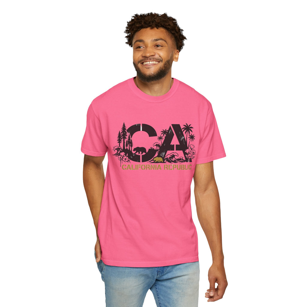 OurStateTees - California Republic CA Graphic T-Shirt — Beach & Nature State Pride Tee