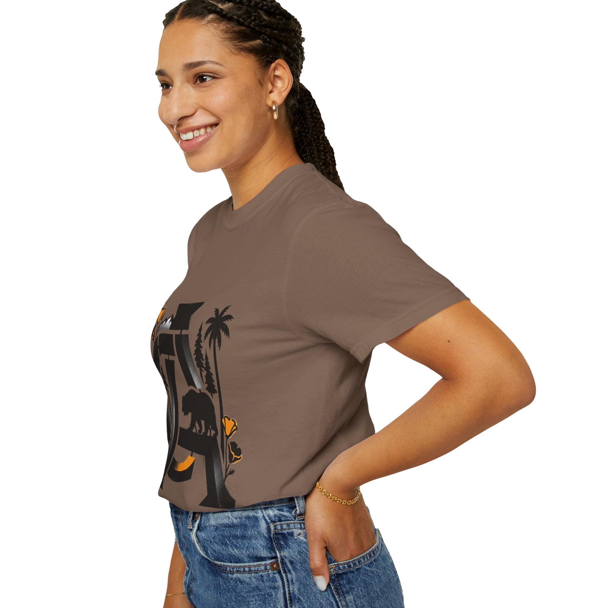 OurStateTees - California Bear Monogram T-Shirt — Floral Palms Graphic Tee