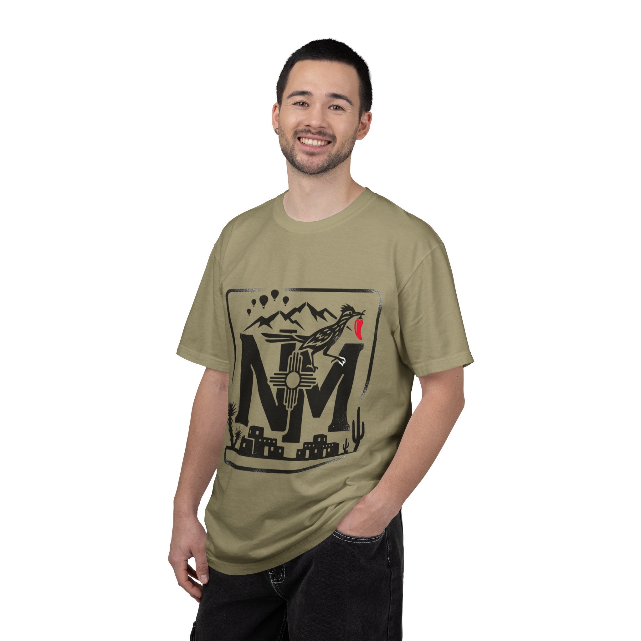 OurStateTees - New Mexico Desert T-Shirt — NM Zia Sun Roadrunner Graphic Tee