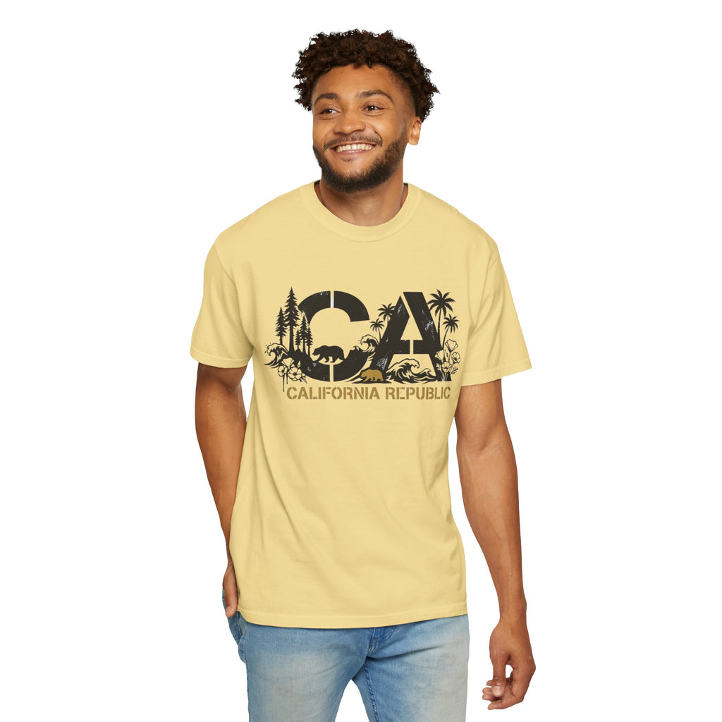 OurStateTees - California Republic CA Graphic T-Shirt — Beach & Nature State Pride Tee
