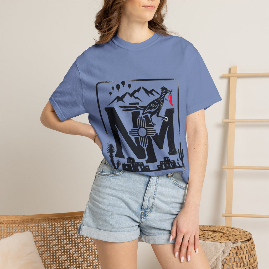 OurStateTees - New Mexico Desert T-Shirt — NM Zia Sun Roadrunner Graphic Tee