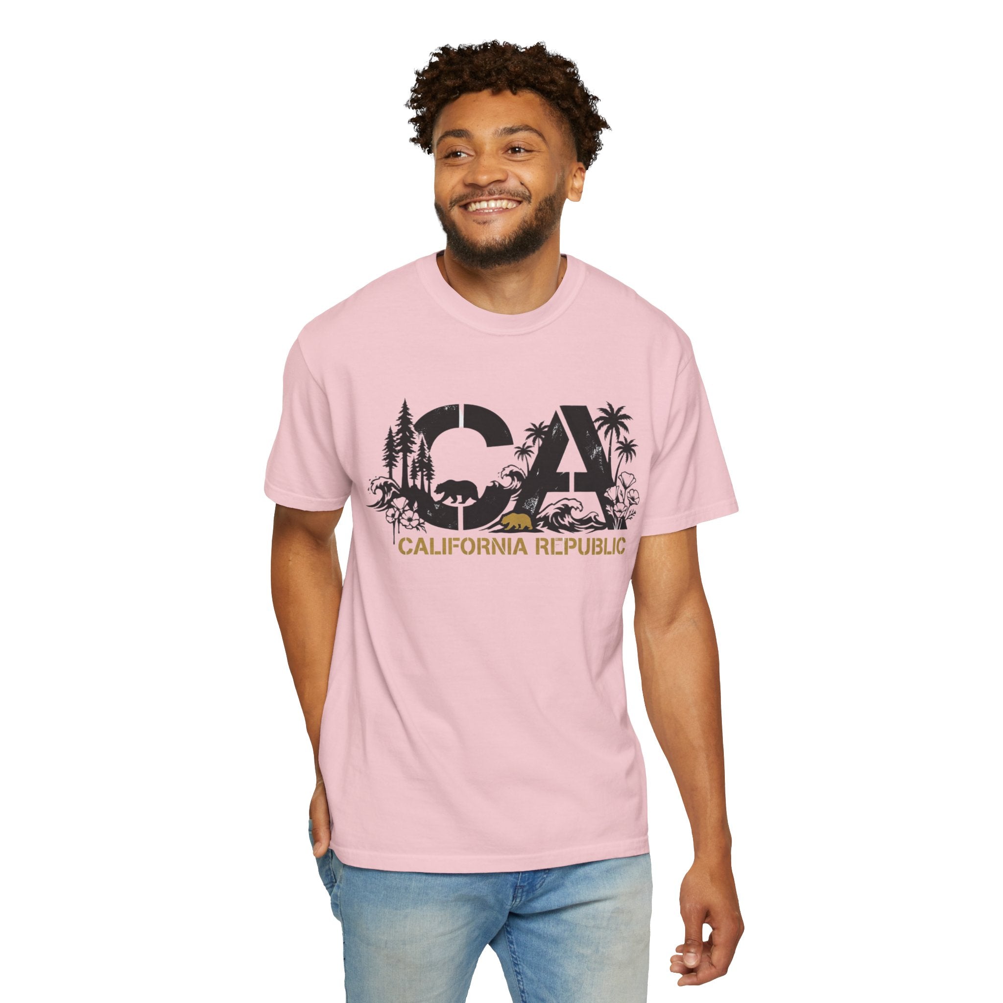 OurStateTees - California Republic CA Graphic T-Shirt — Beach & Nature State Pride Tee