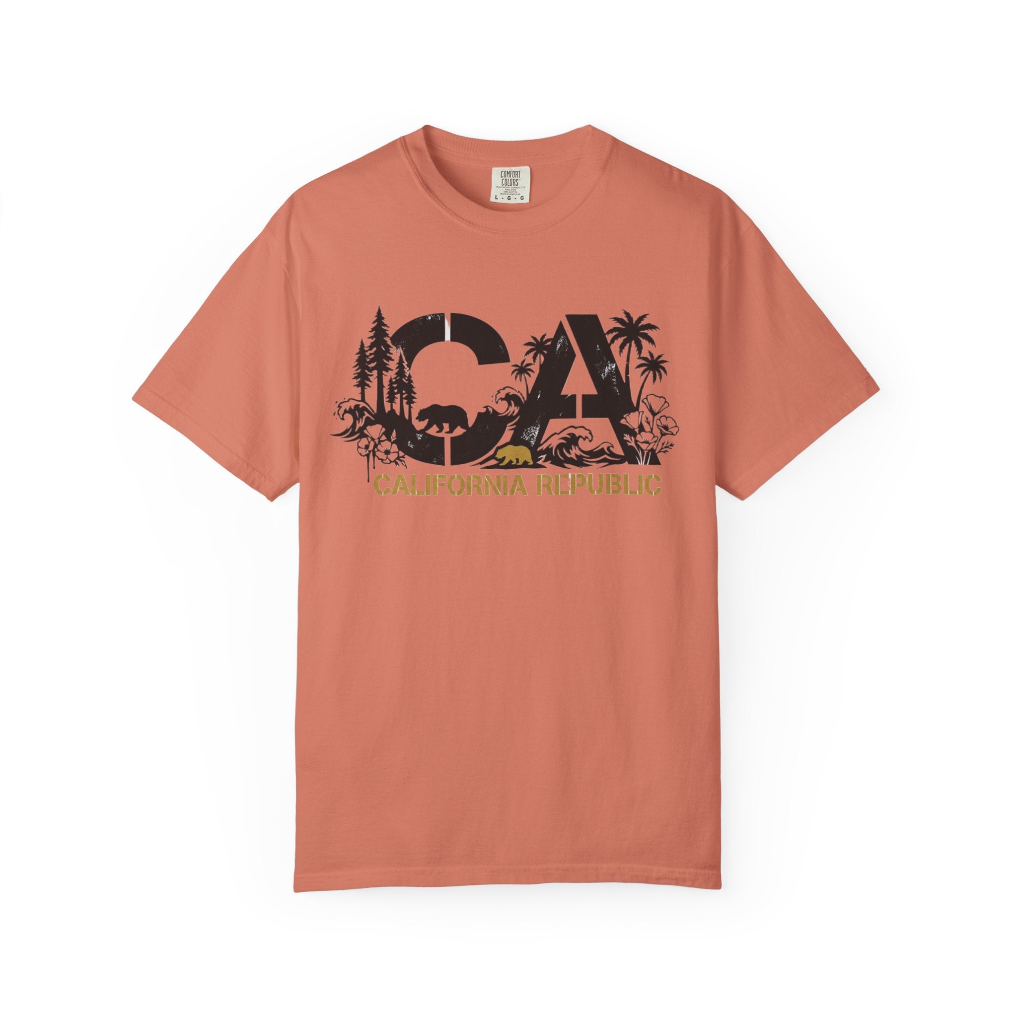 OurStateTees - California Republic CA Graphic T-Shirt — Beach & Nature State Pride Tee