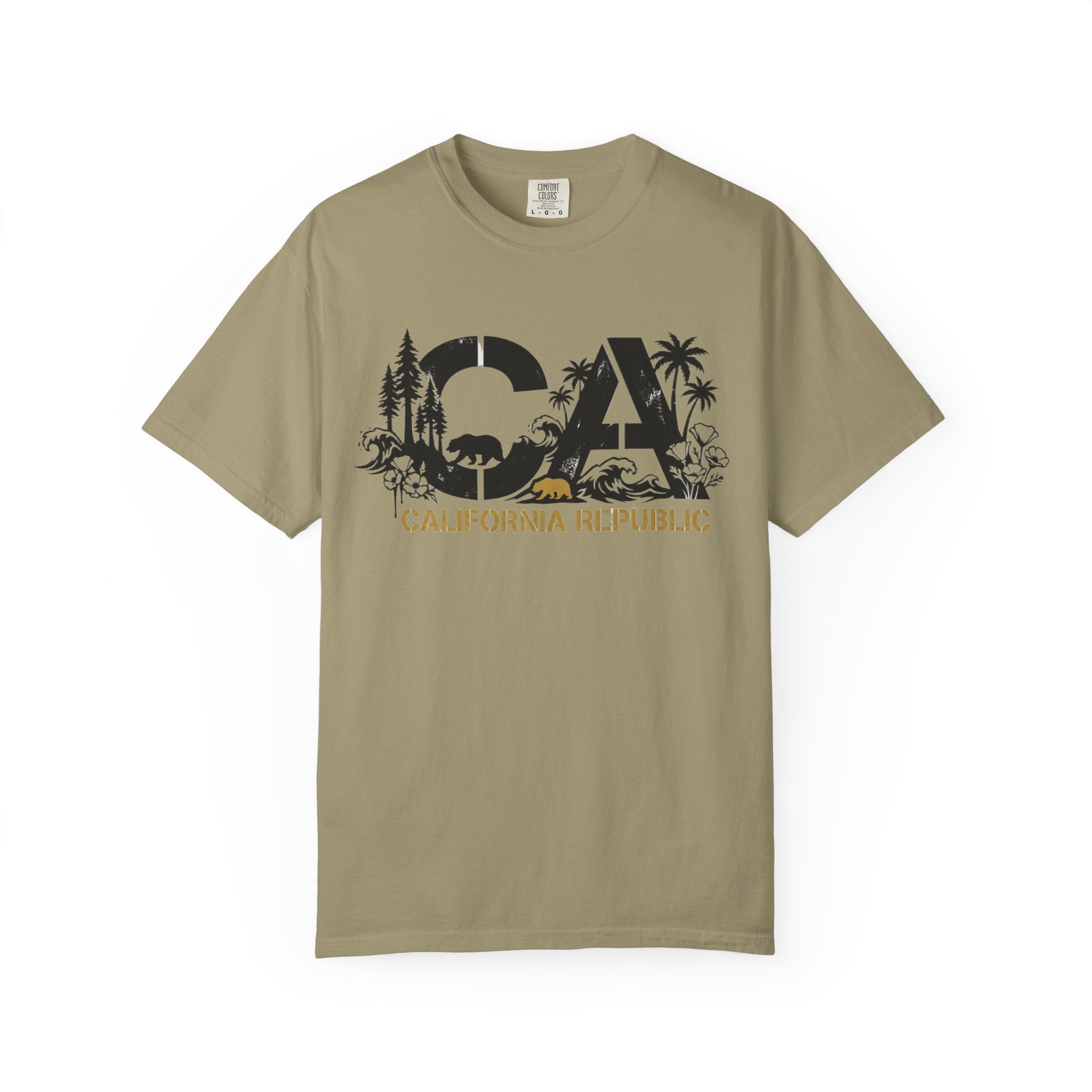 OurStateTees - California Republic CA Graphic T-Shirt — Beach & Nature State Pride Tee
