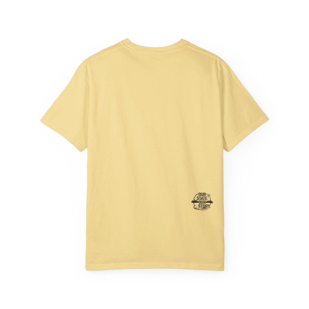 OurStateTees - Alaska AK Wilderness T-Shirt — Moose, Mountains & Bald Eagle Graphic