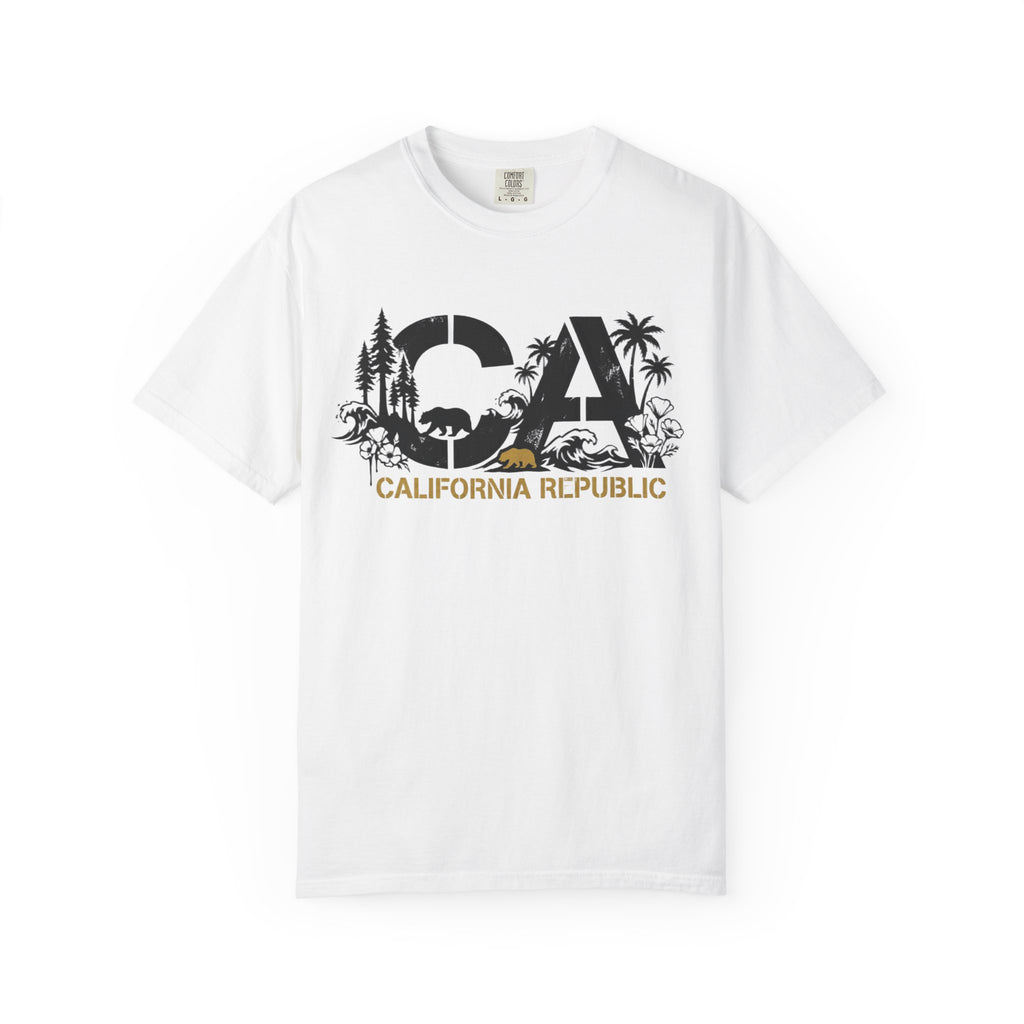 OurStateTees - California Republic CA Graphic T-Shirt — Beach & Nature State Pride Tee