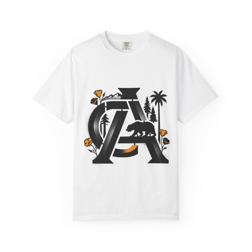 OurStateTees - California Bear Monogram T-Shirt — Floral Palms Graphic Tee