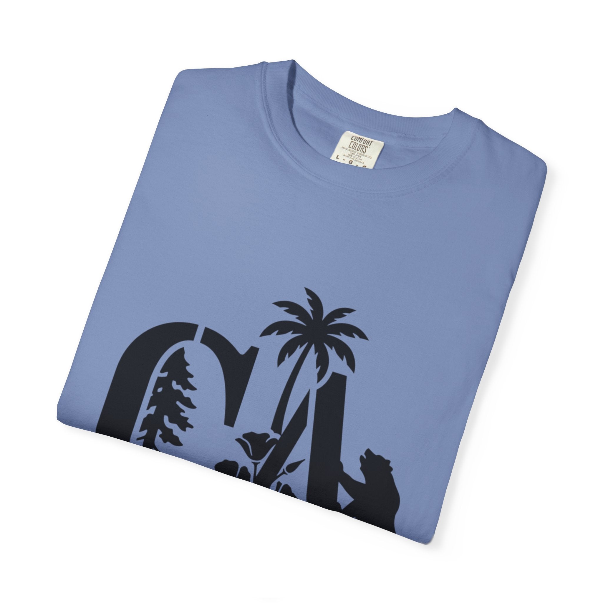 OurStateTees - California Surf Bear T-Shirt — CA Palm Tree Wave Graphic Tee