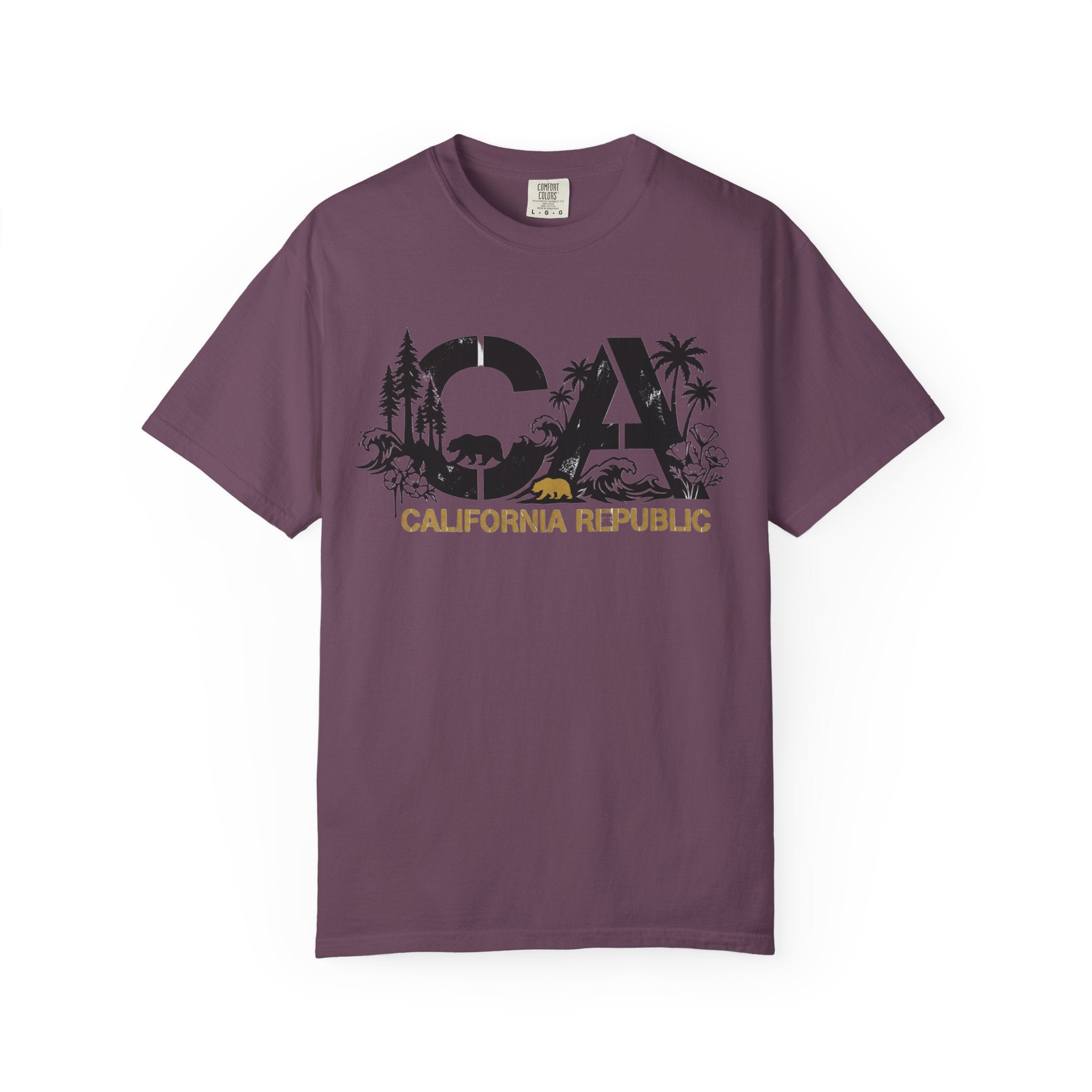 OurStateTees - California Republic CA Graphic T-Shirt — Beach & Nature State Pride Tee