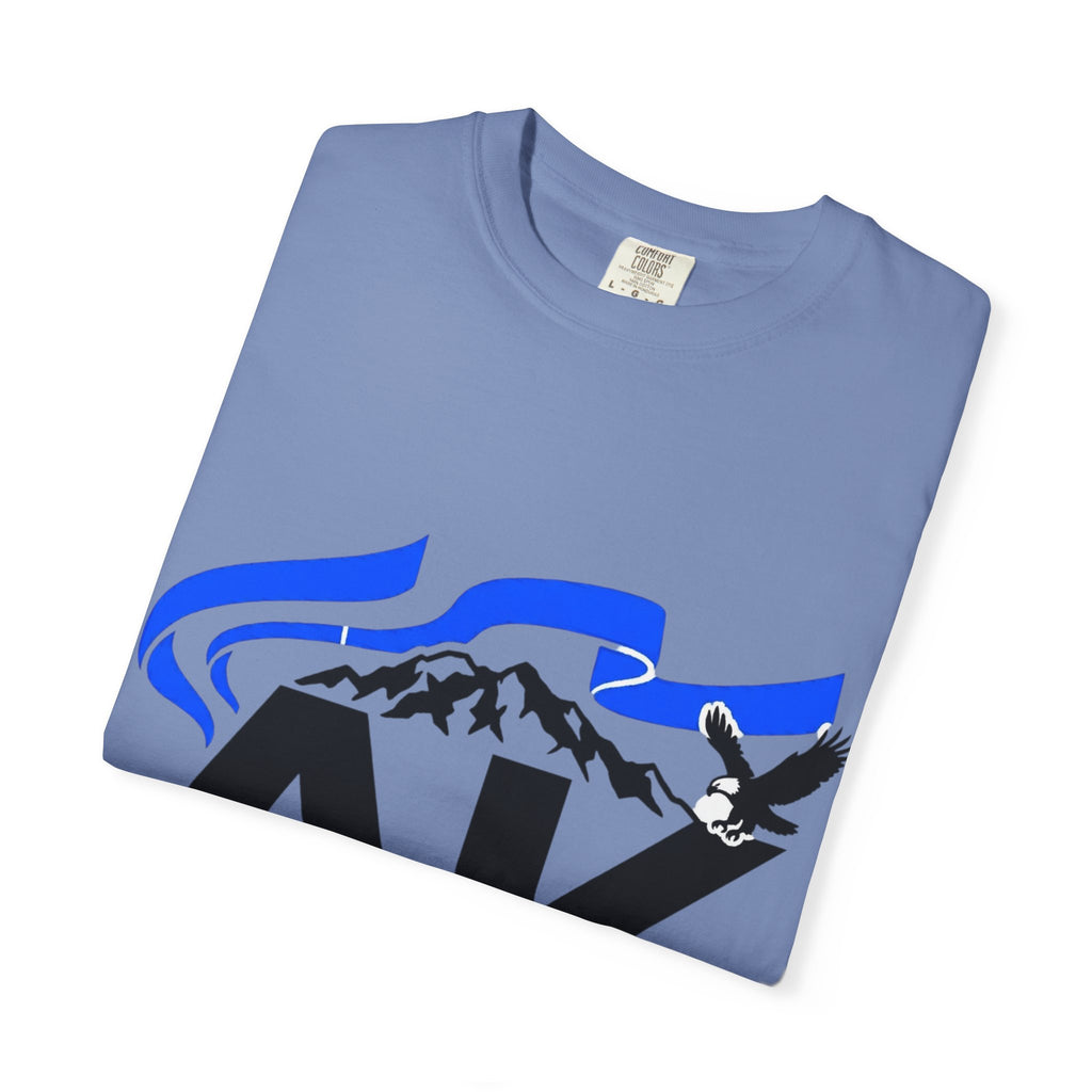 OurStateTees - Alaska AK Wilderness T-Shirt — Moose, Mountains & Bald Eagle Graphic
