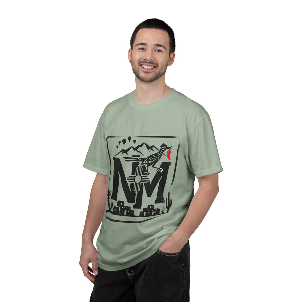 OurStateTees - New Mexico Desert T-Shirt — NM Zia Sun Roadrunner Graphic Tee