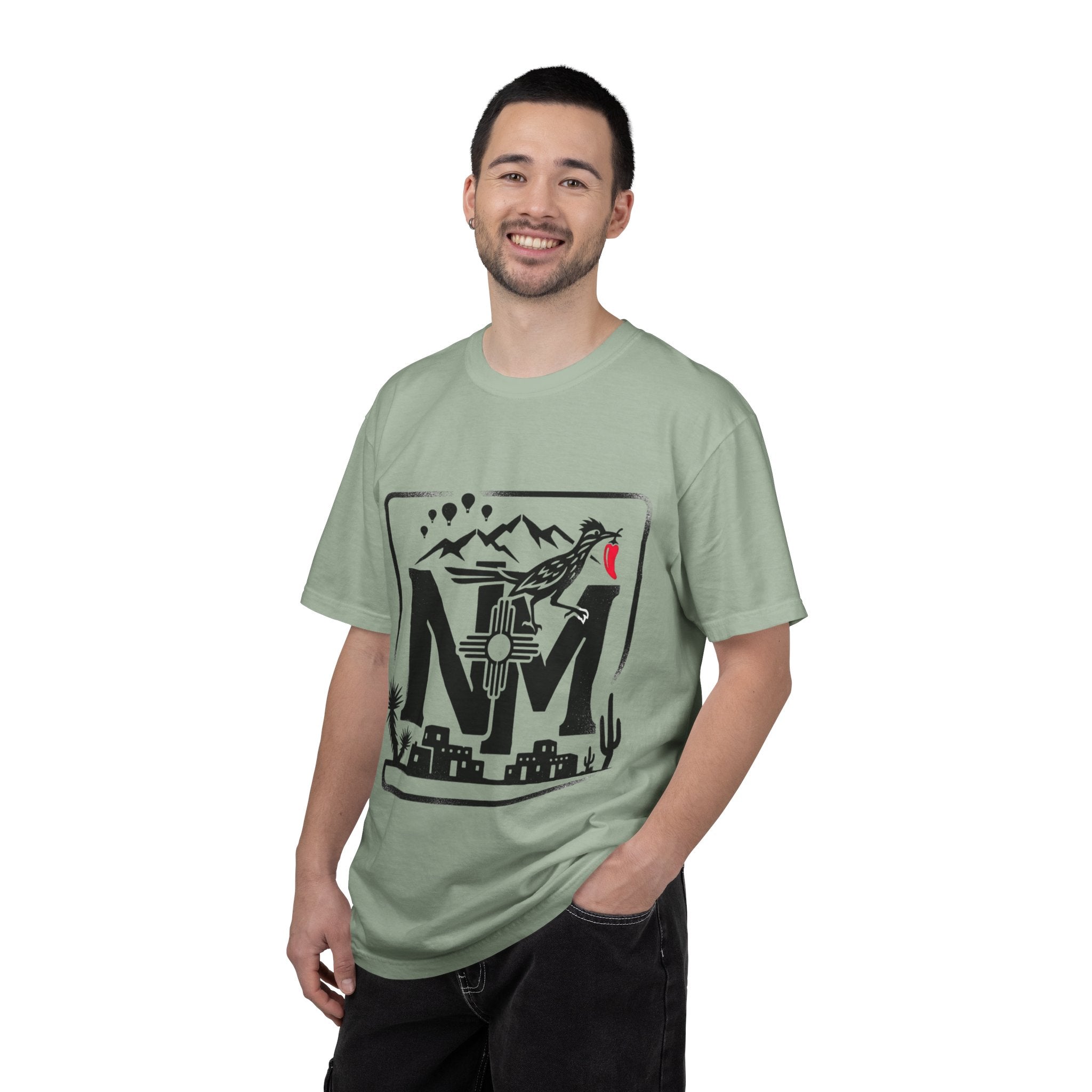 OurStateTees - New Mexico Desert T-Shirt — NM Zia Sun Roadrunner Graphic Tee