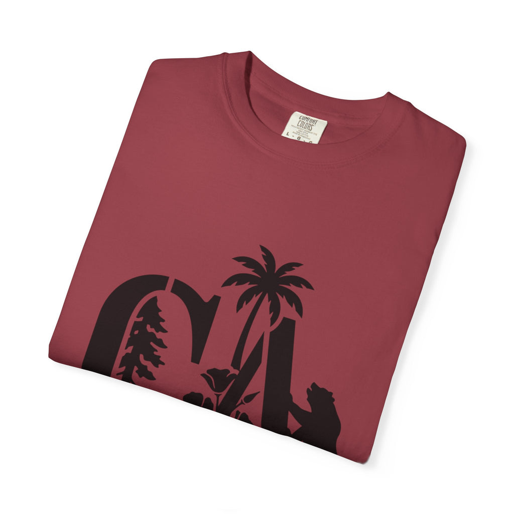 OurStateTees - California Surf Bear T-Shirt — CA Palm Tree Wave Graphic Tee