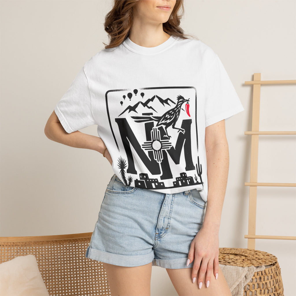 OurStateTees - New Mexico Desert T-Shirt — NM Zia Sun Roadrunner Graphic Tee