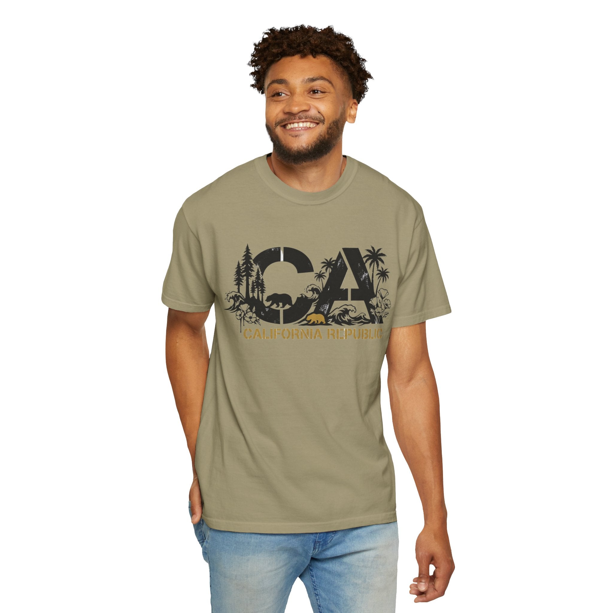 OurStateTees - California Republic CA Graphic T-Shirt — Beach & Nature State Pride Tee