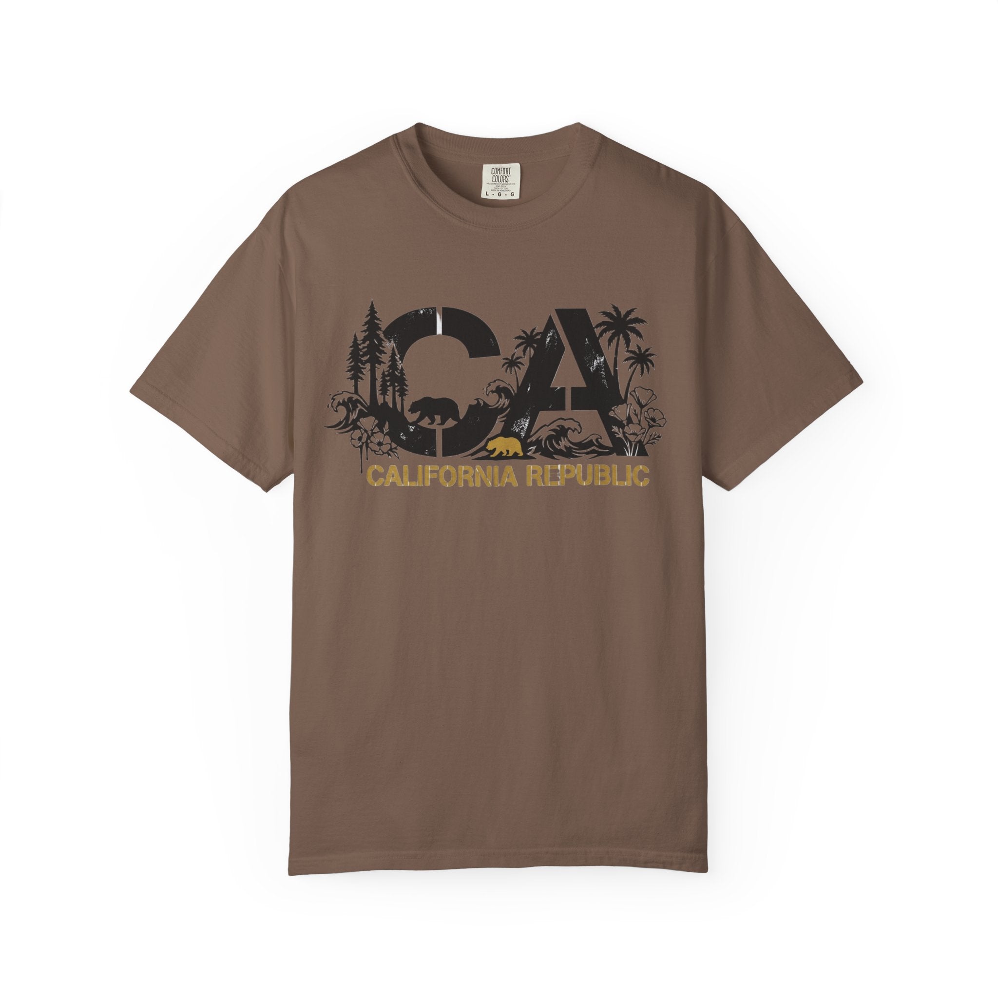 OurStateTees - California Republic CA Graphic T-Shirt — Beach & Nature State Pride Tee
