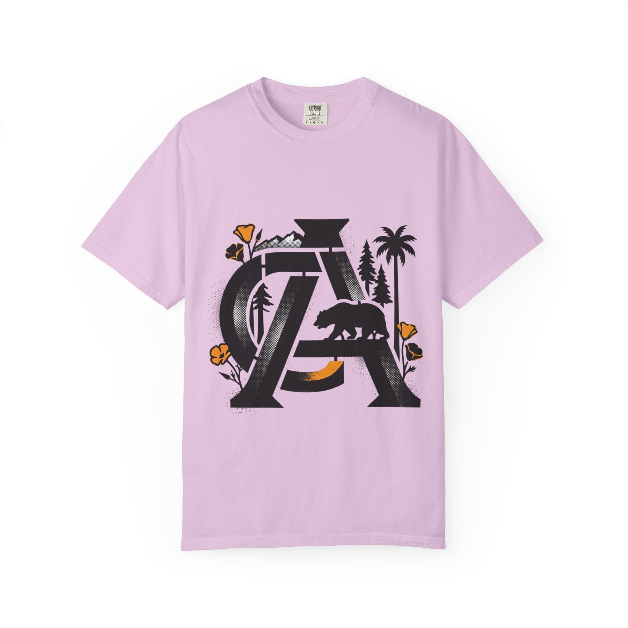 OurStateTees - California Bear Monogram T-Shirt — Floral Palms Graphic Tee