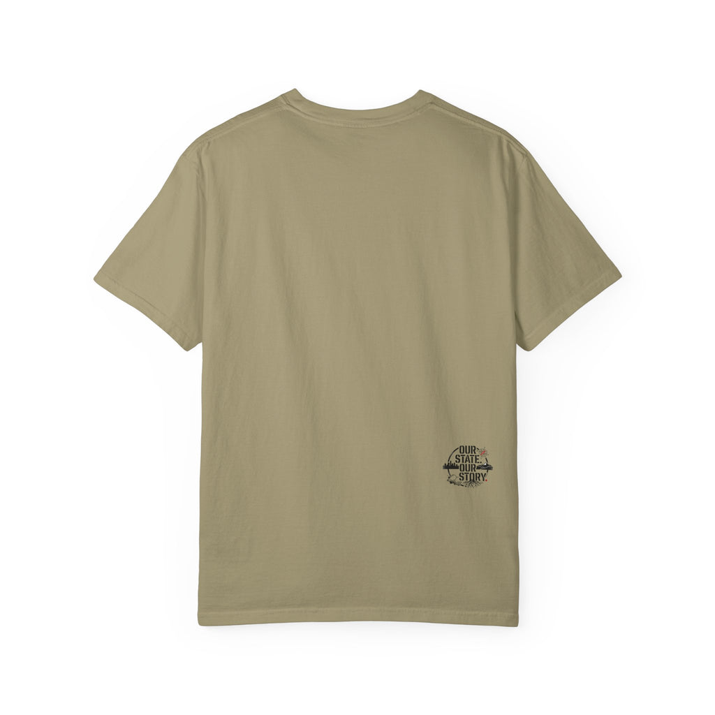 OurStateTees - California Surf Bear T-Shirt — CA Palm Tree Wave Graphic Tee