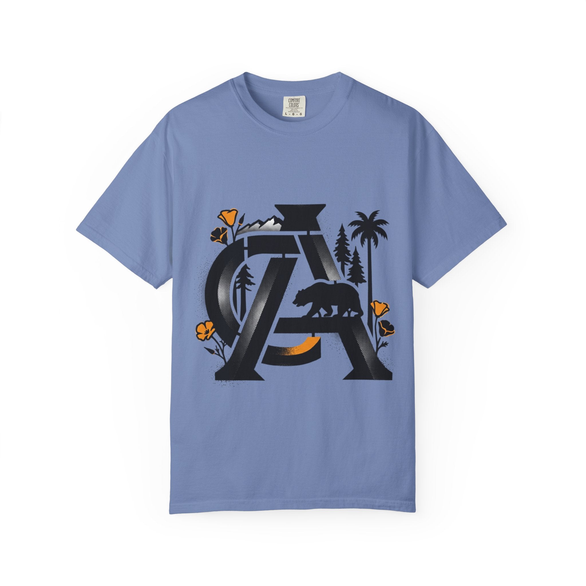 OurStateTees - California Bear Monogram T-Shirt — Floral Palms Graphic Tee