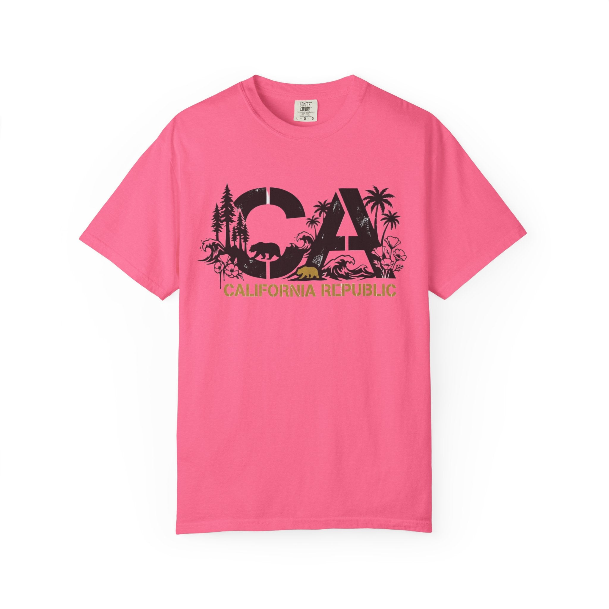 OurStateTees - California Republic CA Graphic T-Shirt — Beach & Nature State Pride Tee