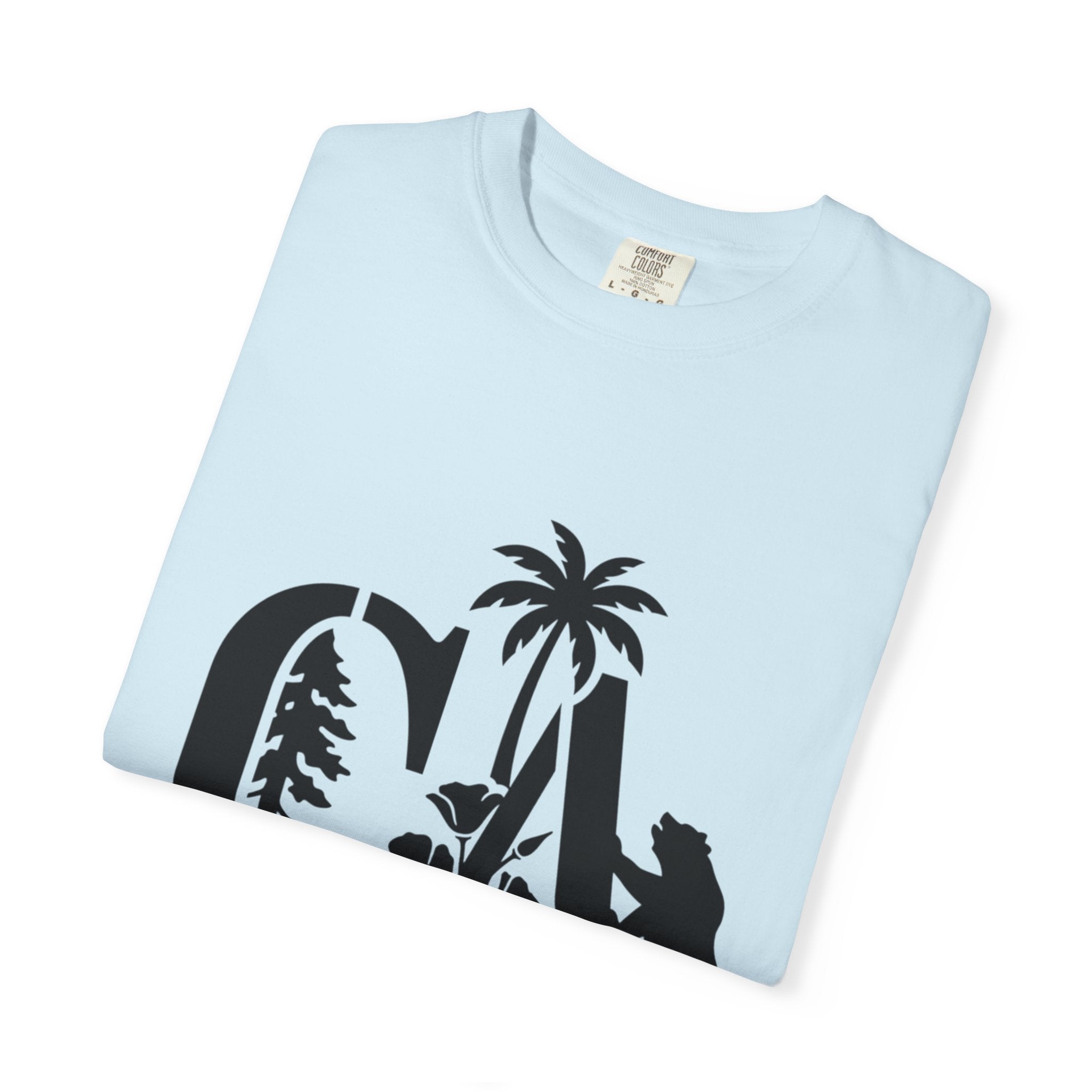 OurStateTees - California Surf Bear T-Shirt — CA Palm Tree Wave Graphic Tee