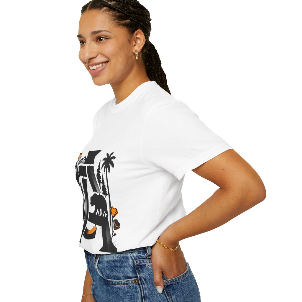 OurStateTees - California Bear Monogram T-Shirt — Floral Palms Graphic Tee