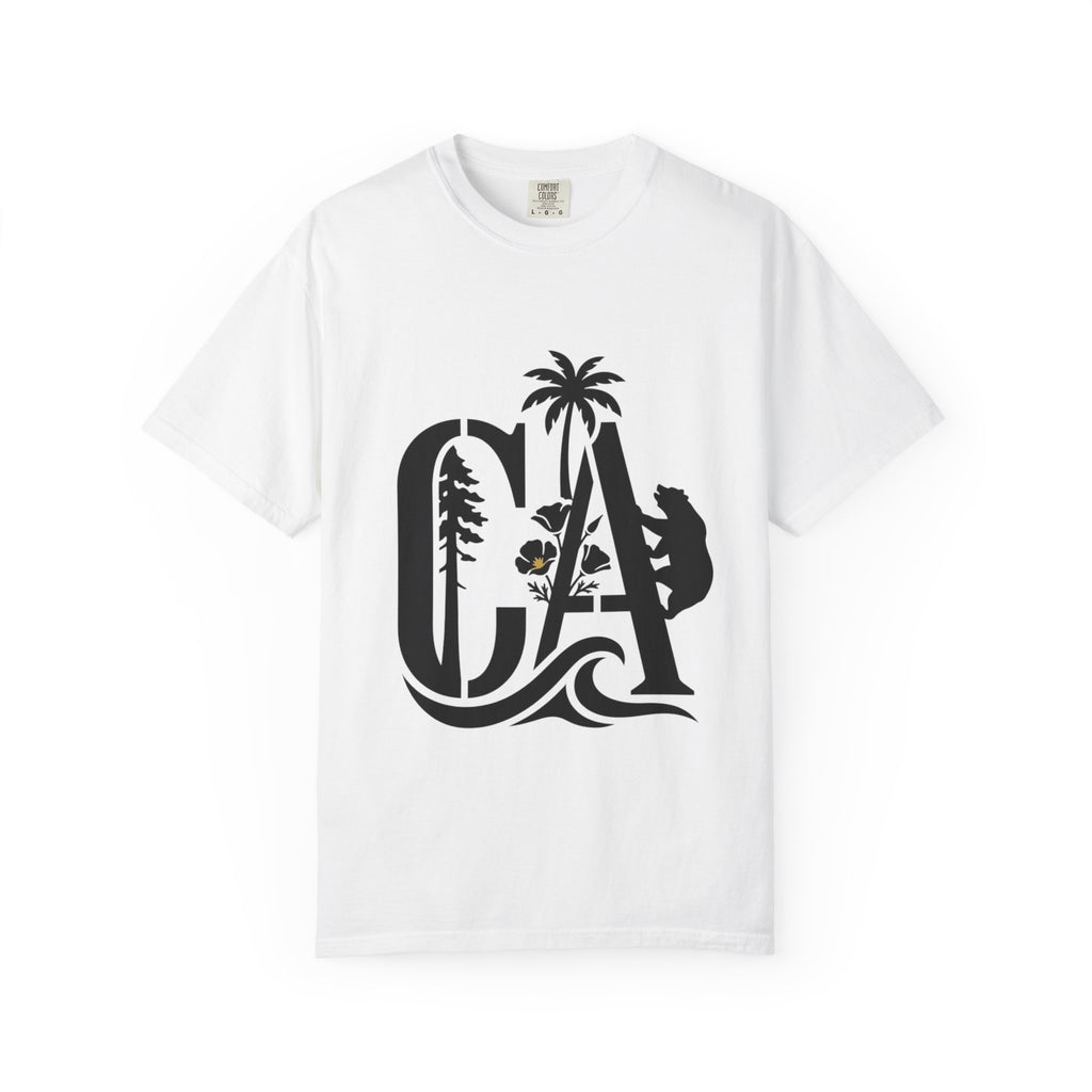 OurStateTees - California Surf Bear T-Shirt — CA Palm Tree Wave Graphic Tee