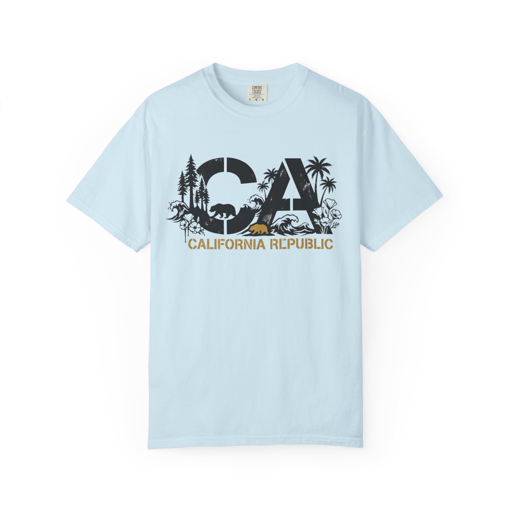OurStateTees - California Republic CA Graphic T-Shirt — Beach & Nature State Pride Tee